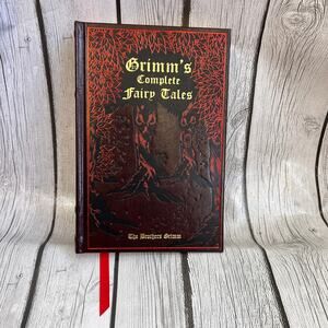 GRIMM'S COMPLETE FAIRY TALES Leather Bound Classics by Margaret Hunt